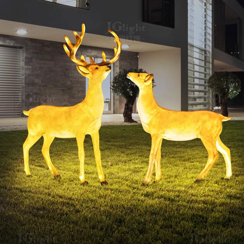 Unique Lighting Decor - Sokak Hayvanları Aydınlatma Peyzaj Trend Heykel