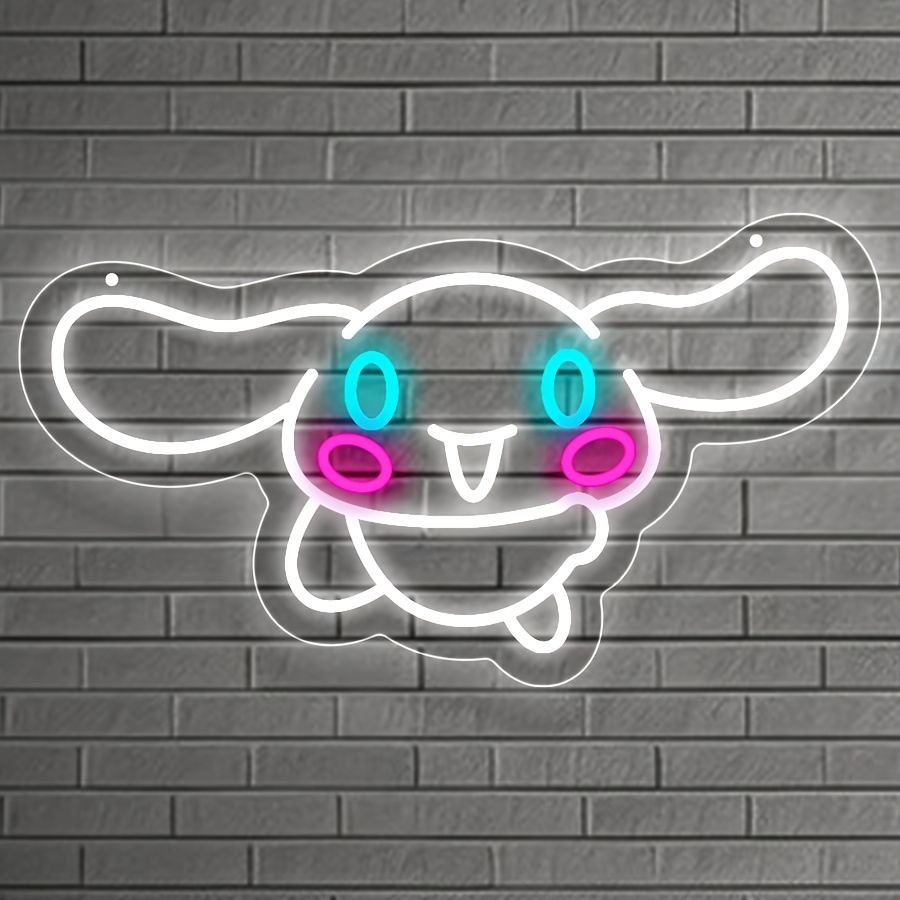 Bedroom Lighting Decor Ideas - Sevimli Tavşan Neon Işık Tabelası USB