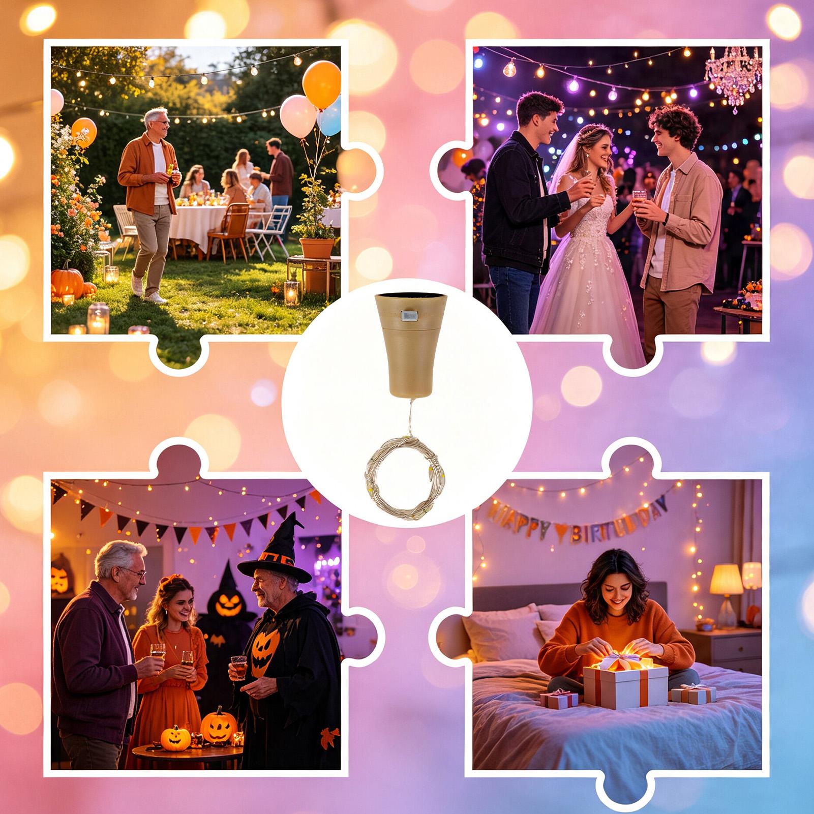 Decor Lighting Cork - Şarap şişeleri için mantar ışıkları 6