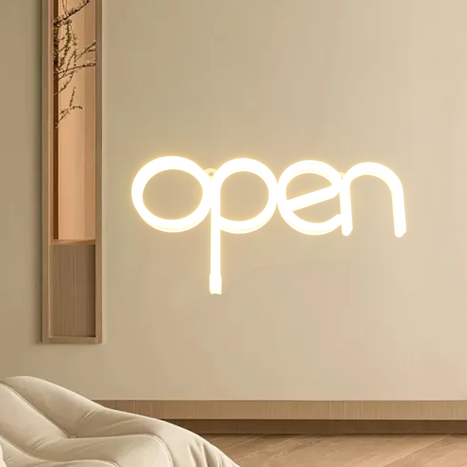 Bedroom Lighting Decor Ideas - LED Neon Açık Tabela Zarif Ortam