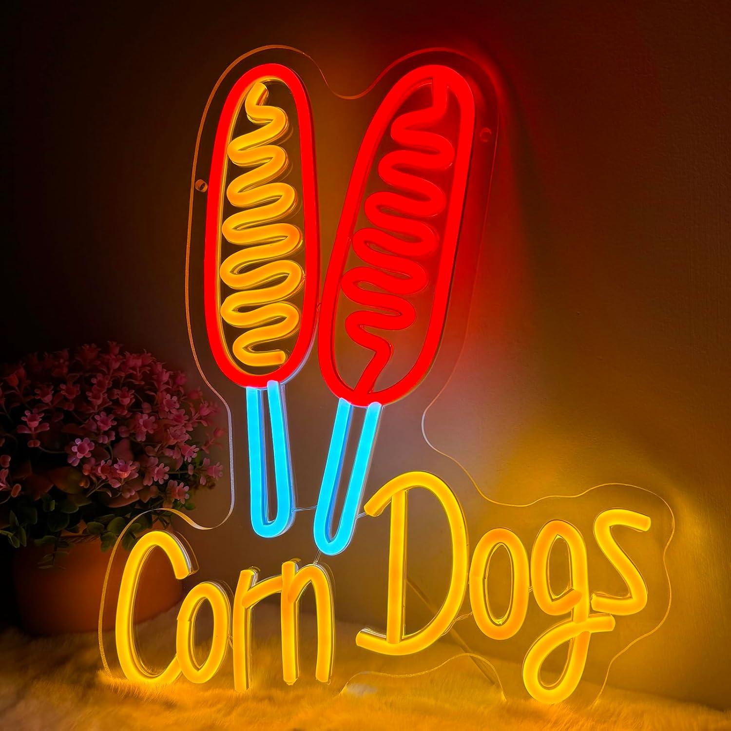 Wedding Lighting And Decor - Mısır Köpeği Neon Tabela Atıştırmalık USB