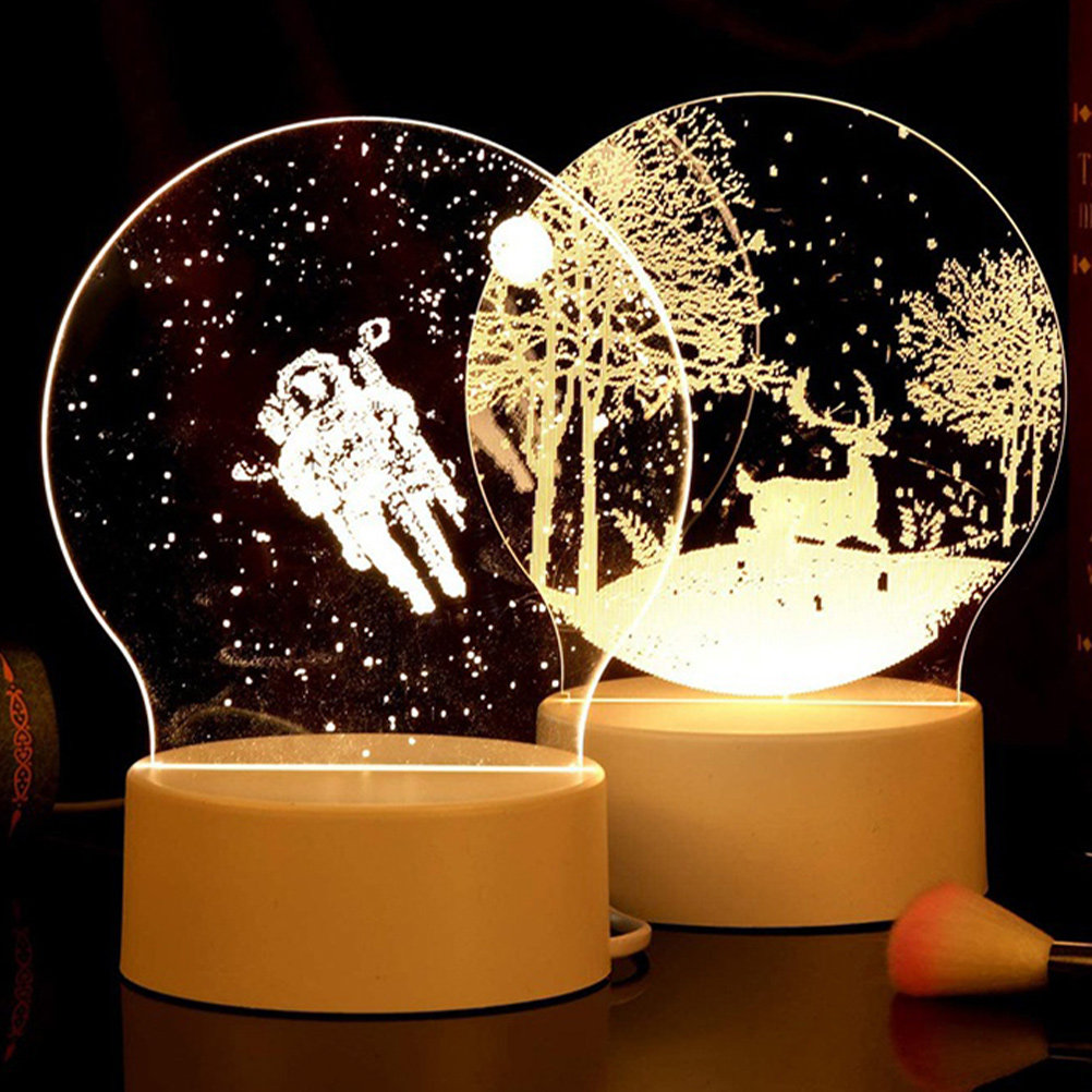 5 Adet Yuvarlak Akrilik LED La - Bedroom Lighting Decor Ideas incelemesi ve fiyatı