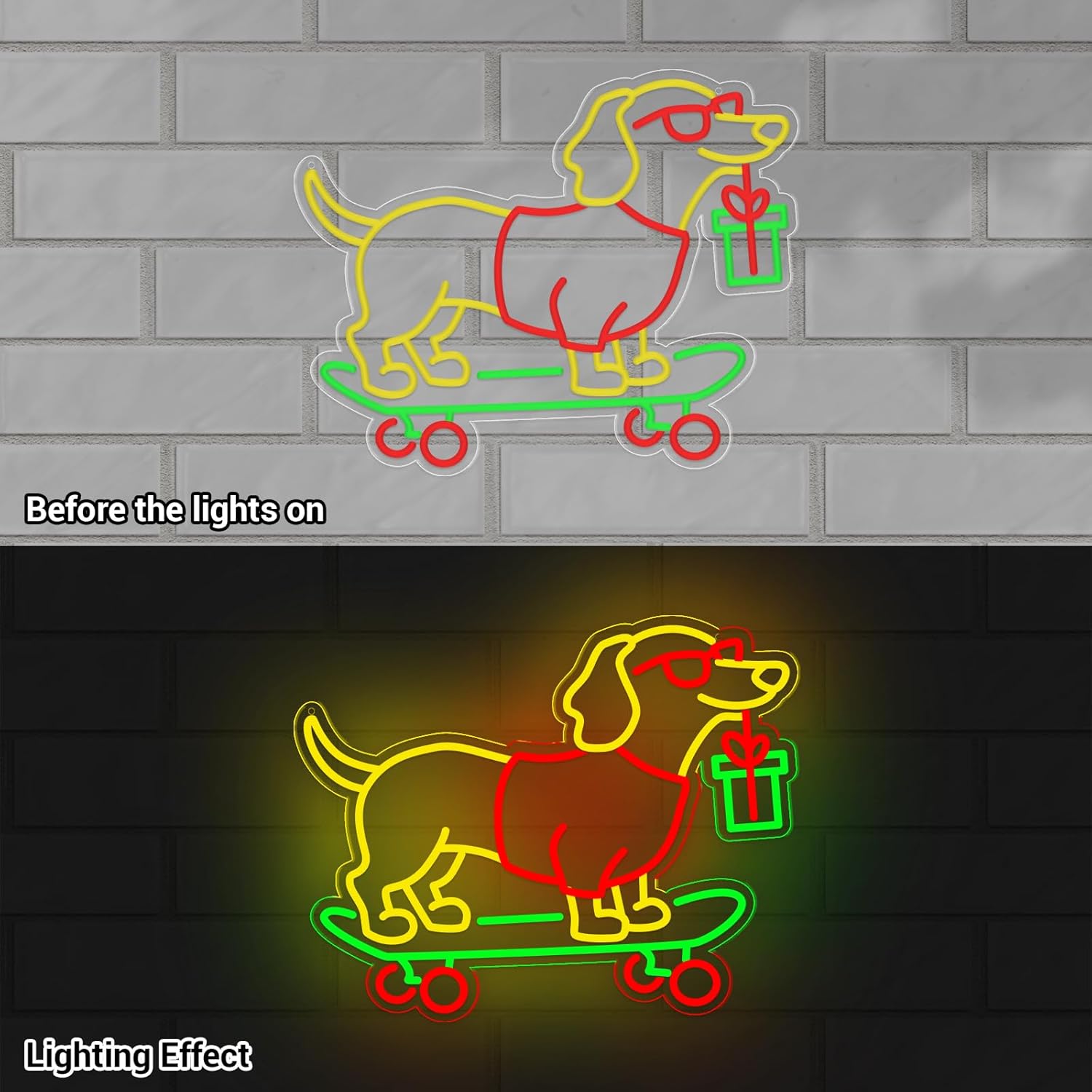 USB Kısılabilir Dachshund Neon - Bedroom Lighting Decor Ideas incelemesi ve fiyatı