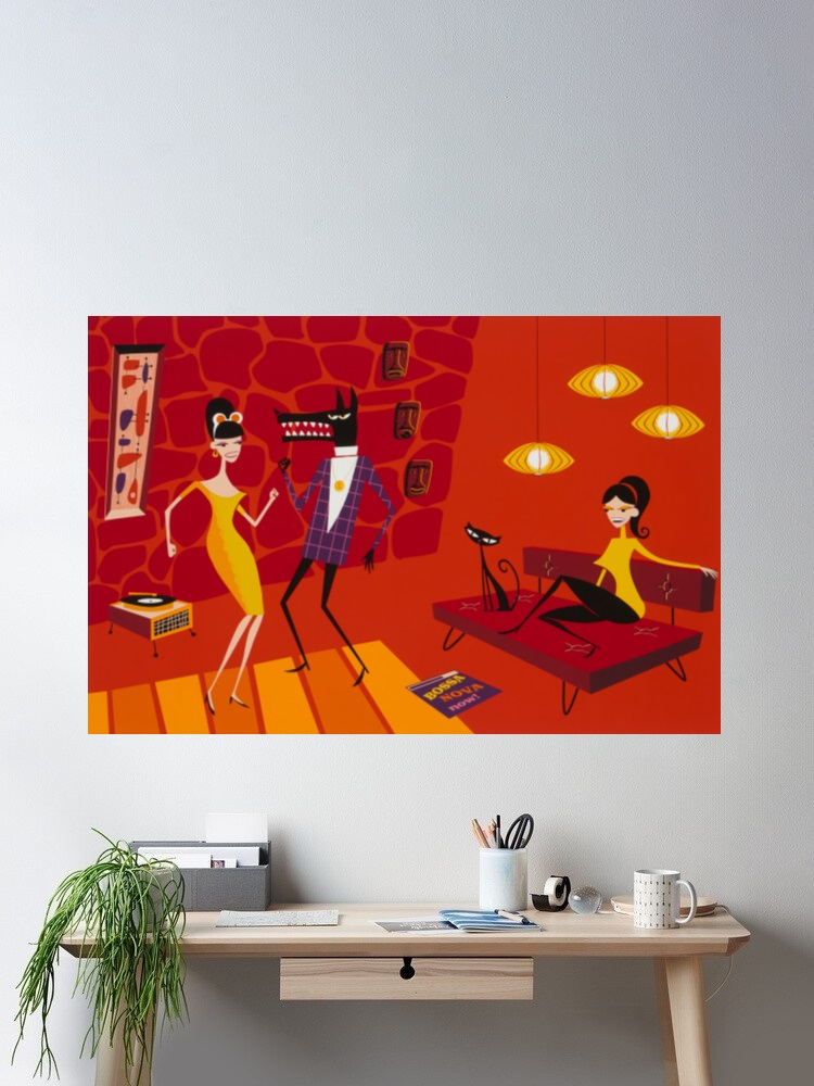 Josh Agle Bossa Nova Şimdi Fot - Nova Decor & Lighting Vase incelemesi ve fiyatı